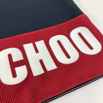 【中古品】【メンズ】 ジミーチュウ WOVEN NYLON CLUTCH BAG クラッチ バッグ 180-240121-ak-2-fuz カラー：ネイビー/レッド 万代Net店