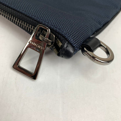 【中古品】【メンズ】 ジミーチュウ WOVEN NYLON CLUTCH BAG クラッチ バッグ 180-240121-ak-2-fuz カラー：ネイビー/レッド 万代Net店