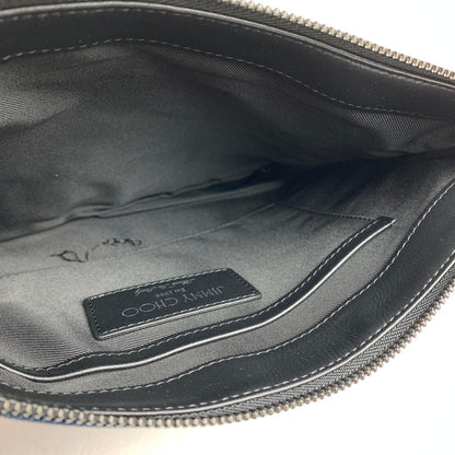 【中古品】【メンズ】 ジミーチュウ WOVEN NYLON CLUTCH BAG クラッチ バッグ 180-240121-ak-2-fuz カラー：ネイビー/レッド 万代Net店