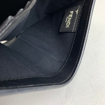 【中古品】【メンズ/レディース】 フェンディ 8M0387-A18B コンパクト ウォレット 2つ折り 財布 181-240121-ak-3-fuz カラー：ブラック 万代Net店