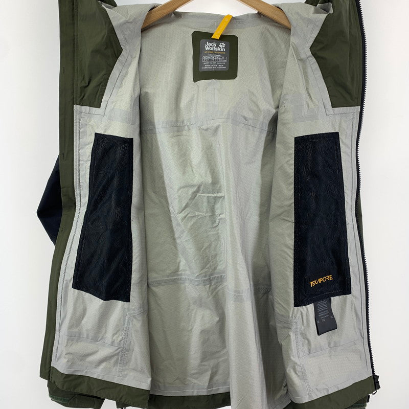 【中古品】【メンズ】  JACK WOLFSKIN ジャック・ウルフスキン 5027611 CLOUDBURST JACKET 144-240131-st-10-fuz サイズ：M カラー：カーキ 万代Net店