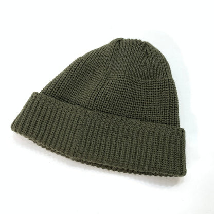 【中古品】【メンズ】 NEIGHBORHOOD ネイバーフッド BEANIE ニットキャップ ブランド 帽子 185-240504-gm-40-fuz サイズ：FREE カラー：カーキ 万代Net店