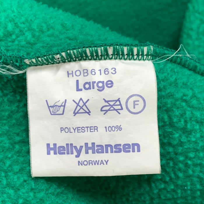 【中古品】【メンズ】 HELLY HANSEN ヘリーハンセン 90s フリースジャケット アウター ブランド 古着 90's 144-240204-gm-30-fuz サイズ：L カラー：グリーン 万代Net店