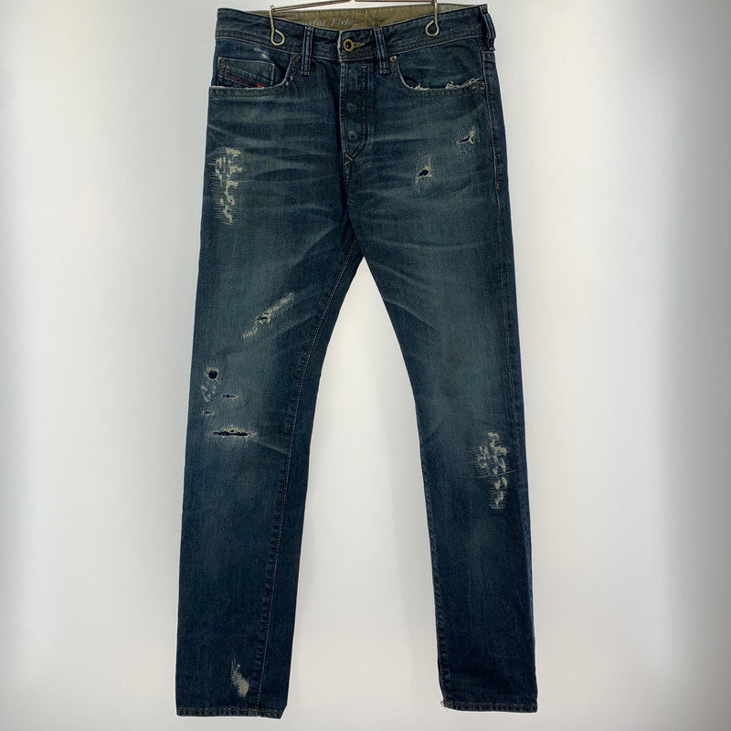 【中古品】【メンズ】 DIESEL ディーゼル デニムパンツ 152-240319-st-7-fuz サイズ：w27 カラー：ネイビー 万代Net店