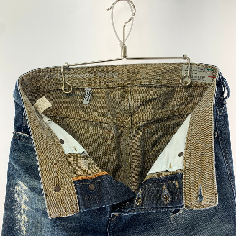 【中古品】【メンズ】 DIESEL ディーゼル デニムパンツ 152-240319-st-7-fuz サイズ：w27 カラー：ネイビー 万代Net店