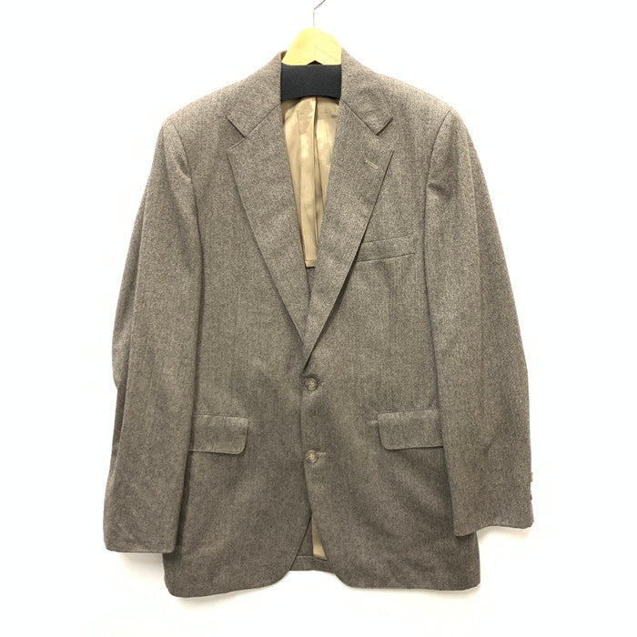 【中古品】【メンズ】 Brooks Brothers ブルックスブラザーズ ヘリンボーンテーラードジャケット アウター ブランド 古着 146-240302-gm-24-fuz サイズ：不明 カラー：ブラウン 万代Net店