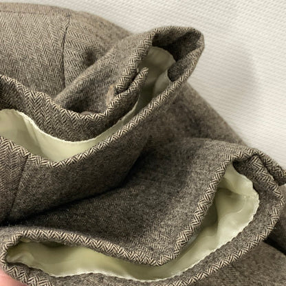 【中古品】【メンズ】 Brooks Brothers ブルックスブラザーズ ヘリンボーンテーラードジャケット アウター ブランド 古着 146-240302-gm-24-fuz サイズ：不明 カラー：ブラウン 万代Net店