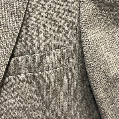 【中古品】【メンズ】 Brooks Brothers ブルックスブラザーズ ヘリンボーンテーラードジャケット アウター ブランド 古着 146-240302-gm-24-fuz サイズ：不明 カラー：ブラウン 万代Net店