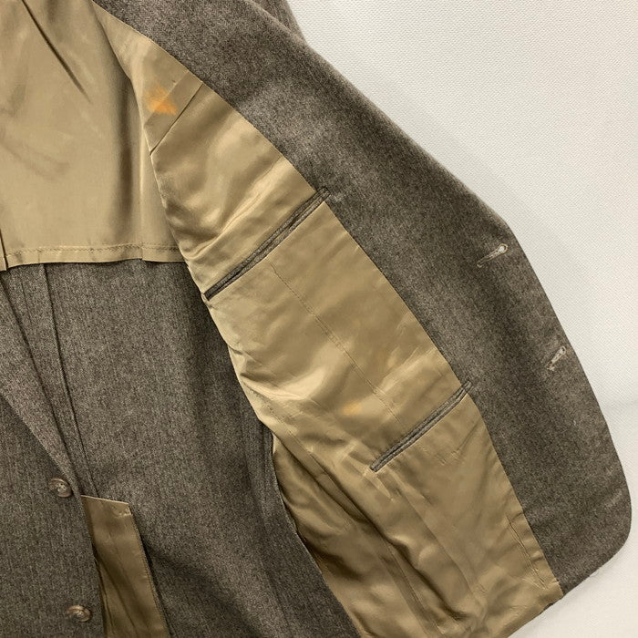 【中古品】【メンズ】 Brooks Brothers ブルックスブラザーズ ヘリンボーンテーラードジャケット アウター ブランド 古着 146-240302-gm-24-fuz サイズ：不明 カラー：ブラウン 万代Net店