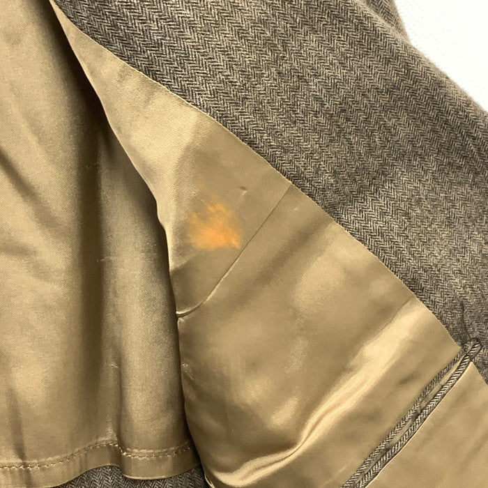 【中古品】【メンズ】 Brooks Brothers ブルックスブラザーズ ヘリンボーンテーラードジャケット アウター ブランド 古着 146-240302-gm-24-fuz サイズ：不明 カラー：ブラウン 万代Net店