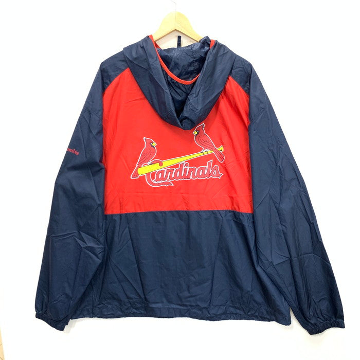 【中古美品】【メンズ】 Columbia コロンビア CARDINALS ナイロンジャケット アウター ブランド 古着 144-240331-gm-15-fuz サイズ：XXL カラー：ネイビー レッド 万代Net店