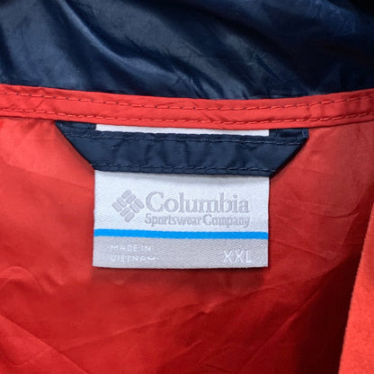 【中古美品】【メンズ】 Columbia コロンビア CARDINALS ナイロンジャケット アウター ブランド 古着 144-240331-gm-15-fuz サイズ：XXL カラー：ネイビー レッド 万代Net店