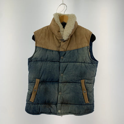 【現状渡し品】【メンズ】 ISAMUKATAYAMA BACKLASH イサムカタヤマバックラッシュ 1393-01 13AW ユーズド加工デニムベスト 140-240303-st-13-fuz サイズ：M カラー：ブルー 万代Net店