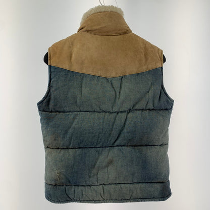 【現状渡し品】【メンズ】 ISAMUKATAYAMA BACKLASH イサムカタヤマバックラッシュ 1393-01 13AW ユーズド加工デニムベスト 140-240303-st-13-fuz サイズ：M カラー：ブルー 万代Net店