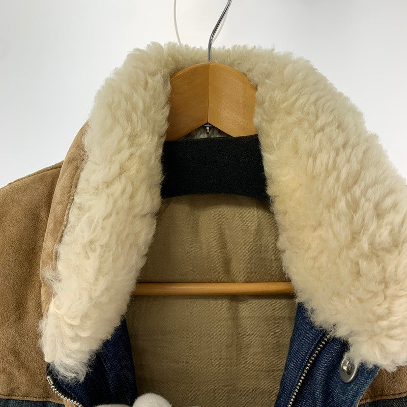 【現状渡し品】【メンズ】 ISAMUKATAYAMA BACKLASH イサムカタヤマバックラッシュ 1393-01 13AW ユーズド加工デニムベスト 140-240303-st-13-fuz サイズ：M カラー：ブルー 万代Net店