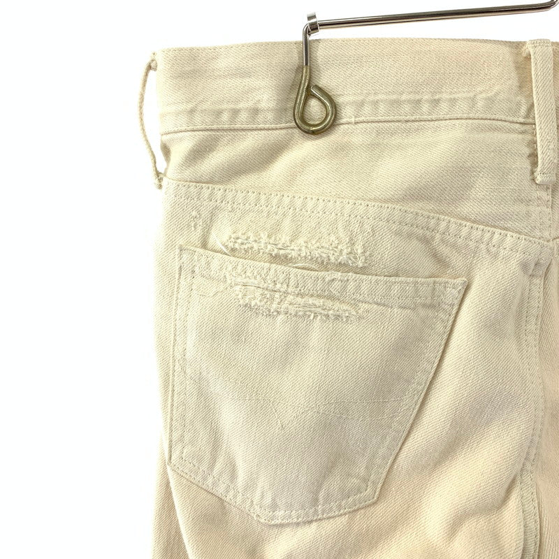 【中古品】【メンズ】 POLO RALPH LAUREN ポロ・ラルフローレン REMAKE PANTS リメイク パンツ 156-240306-ak-14-fuz サイズ：25 カラー：クリーム 万代Net店