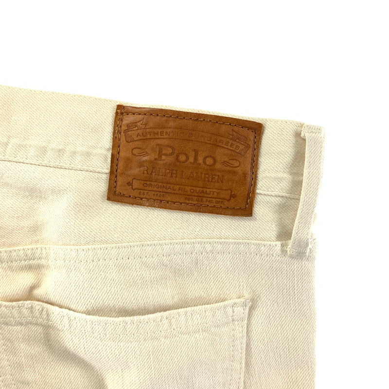 【中古品】【メンズ】 POLO RALPH LAUREN ポロ・ラルフローレン REMAKE PANTS リメイク パンツ 156-240306-ak-14-fuz サイズ：25 カラー：クリーム 万代Net店