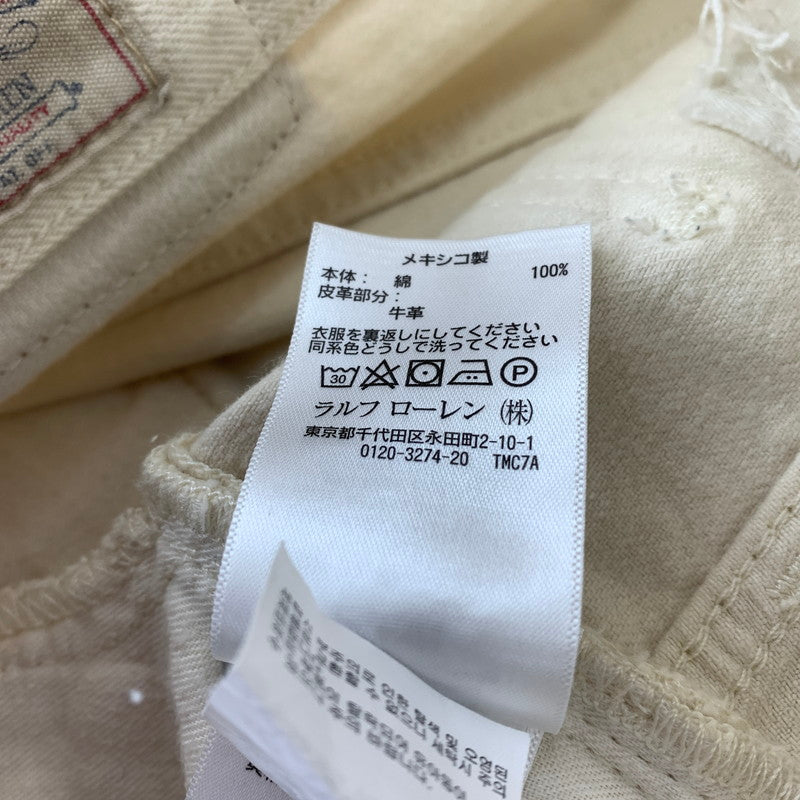 【中古品】【メンズ】 POLO RALPH LAUREN ポロ・ラルフローレン REMAKE PANTS リメイク パンツ 156-240306-ak-14-fuz サイズ：25 カラー：クリーム 万代Net店