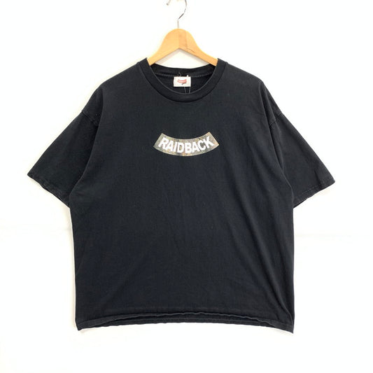 【中古品】【メンズ】 RAIDBACK ARCH LOGO TEE 半袖Tシャツ カットソー トップス ブランド 古着 142-240413-gm-3-fuz サイズ：不明 カラー：ブラック 万代Net店