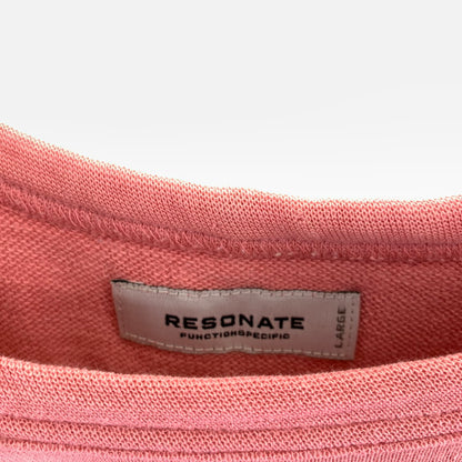 【中古品】【メンズ】 RESONATE GOODENOUGH リゾネイト グッドイナフ SWEATER 7分袖 ジップ パーカー フーディー 142-261020-vt-92-fuzh サイズ：L カラー：ピンク 万代Net店