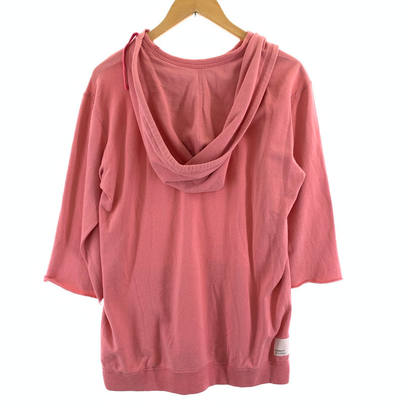 【中古品】【メンズ】 RESONATE GOODENOUGH リゾネイト グッドイナフ SWEATER 7分袖 ジップ パーカー フーディー 142-261020-vt-92-fuzh サイズ：L カラー：ピンク 万代Net店