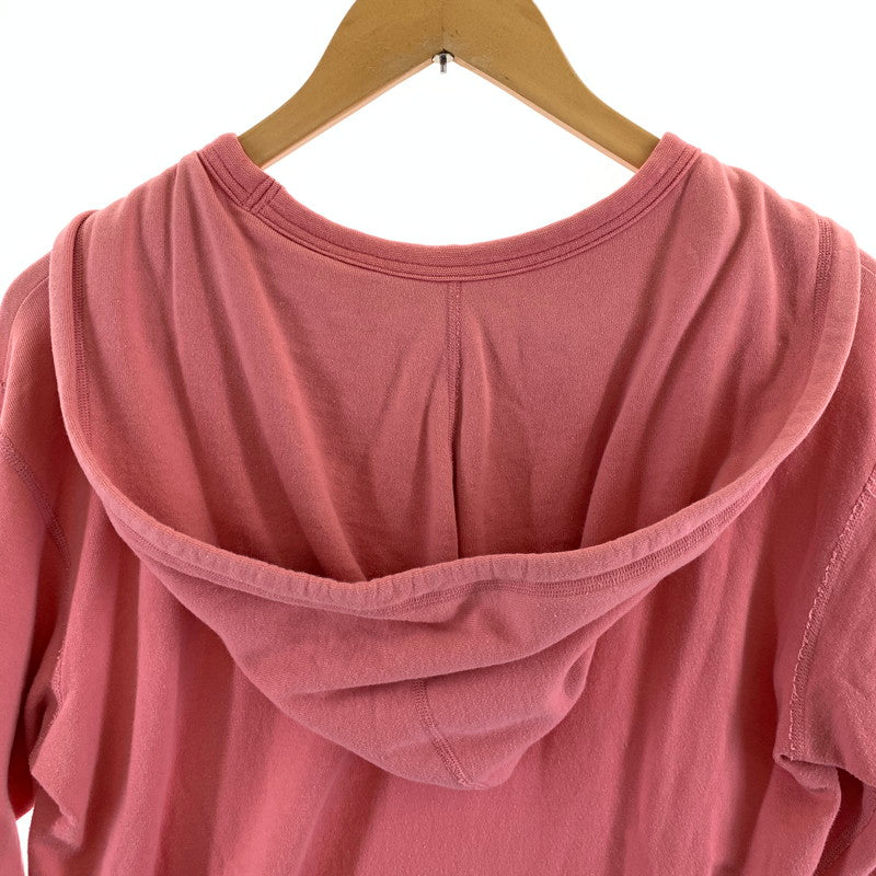 【中古品】【メンズ】 RESONATE GOODENOUGH リゾネイト グッドイナフ SWEATER 7分袖 ジップ パーカー フーディー 142-261020-vt-92-fuzh サイズ：L カラー：ピンク 万代Net店