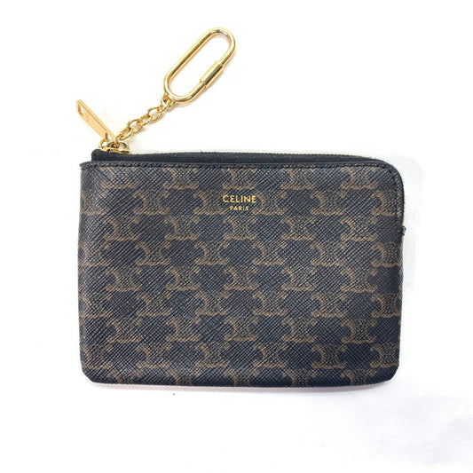 【中古品】【レディース】 CELINE セリーヌ トリオンフ コインパース ブランド 財布 ウォレット パスケース 181-240323-gm-31-fuz カラー：ブラウン 万代Net店