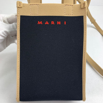 【中古美品】【レディース】 MARNI マルニ SBMQ0067A0P4547 CROSSBODY MINI BAG クロスボディ ミニ バッグ 180-240327-st-3-fuz カラー：ネイビー 万代Net店