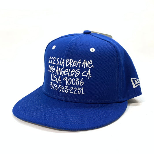 【中古品】【メンズ】 NEW ERA ニューエラ STUSSY 59FIFTY LA CHAPTER CAP コラボ キャップ ブランド 帽子 ステューシー 185-240331-gm-30-fuz サイズ：58.7cm カラー：ブルー 万代Net店