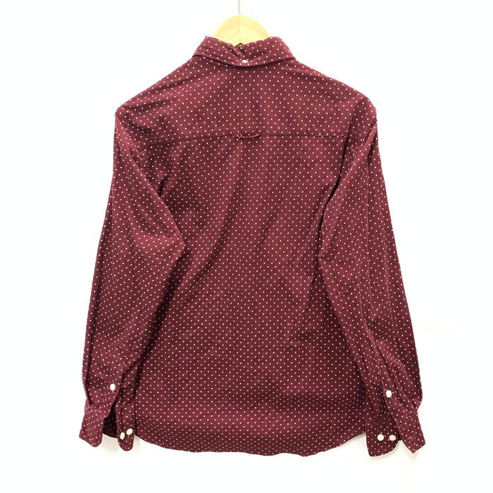 【中古品】【メンズ】 エフティーシー 長袖シャツ トップス ブランド 古着 142-240331-gm-5-fuz サイズ：S カラー：レッド ドット柄 万代Net店