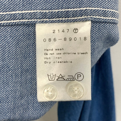 【中古品】【メンズ】 DRESSTERIOR ドレステリア 長袖シャツ トップス ブランド 古着 140-240615-gm-18-fuz カラー：ブルー 万代Net店