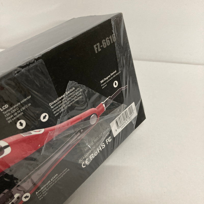 【中古美品】 FASIZ ヘアアイロン ストレート・枝毛切り両用 枝毛除去 切れ毛 枝毛カッター 枝毛カット ストレートヘアアイロン 150~230℃温度調整 レッド 101-240414-st-4-fuz 万代Net店