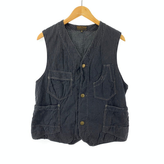 【中古品】【メンズ】  FREEWHEELERS フリーホイーラーズ WABASH STRIPE VEST ウォバッシュ ベスト 145-240415-ak-8-fuz サイズ：40 カラー：グレー 万代Net店