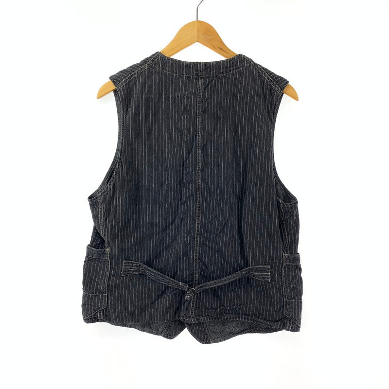 【中古品】【メンズ】  FREEWHEELERS フリーホイーラーズ WABASH STRIPE VEST ウォバッシュ ベスト 145-240415-ak-8-fuz サイズ：40 カラー：グレー 万代Net店