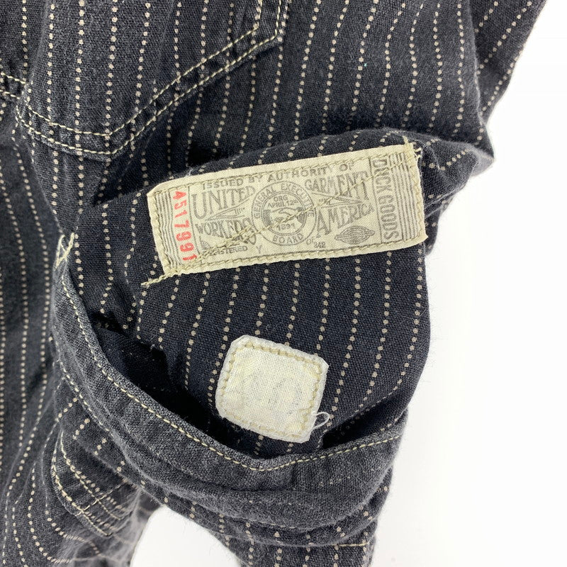 【中古品】【メンズ】  FREEWHEELERS フリーホイーラーズ WABASH STRIPE VEST ウォバッシュ ベスト 145-240415-ak-8-fuz サイズ：40 カラー：グレー 万代Net店