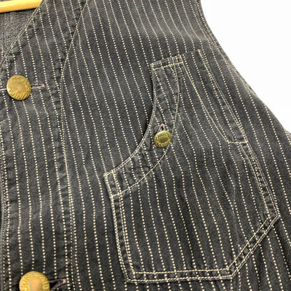 【中古品】【メンズ】  FREEWHEELERS フリーホイーラーズ WABASH STRIPE VEST ウォバッシュ ベスト 145-240415-ak-8-fuz サイズ：40 カラー：グレー 万代Net店