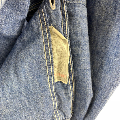 【中古品】【メンズ】  FREEWHEELERS フリーホイーラーズ CHAMBRAY SHIRTS シャンブレーシャツ 145-240415-ak-5-fuz サイズ：不明 カラー：ブルー 万代Net店