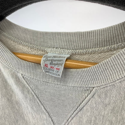 【中古品】【メンズ】 Buzz Rickson's バズリクソンズ HORIZONTAL KNITTING SWEAT SHIRTS スウェット トレーナー 145-240415-ak-6-fuz サイズ：XL カラー：グレー 万代Net店