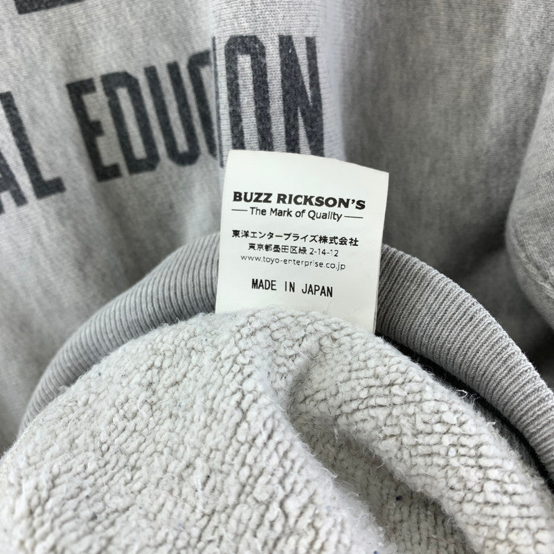 【中古品】【メンズ】 Buzz Rickson's バズリクソンズ HORIZONTAL KNITTING SWEAT SHIRTS スウェット トレーナー 145-240415-ak-6-fuz サイズ：XL カラー：グレー 万代Net店