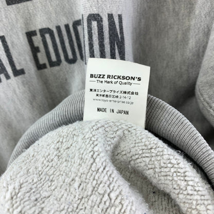 【中古品】【メンズ】 Buzz Rickson's バズリクソンズ HORIZONTAL KNITTING SWEAT SHIRTS スウェット トレーナー 145-240415-ak-6-fuz サイズ：XL カラー：グレー 万代Net店