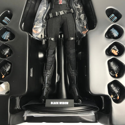 【中古美品】 完備品 マーベル キャプテン・アメリカ ウィンター・ソルジャー ムービーマスターピース ブラック・ウィドウ フィギュア 055-241225-mh-10-fuz 万代Net店