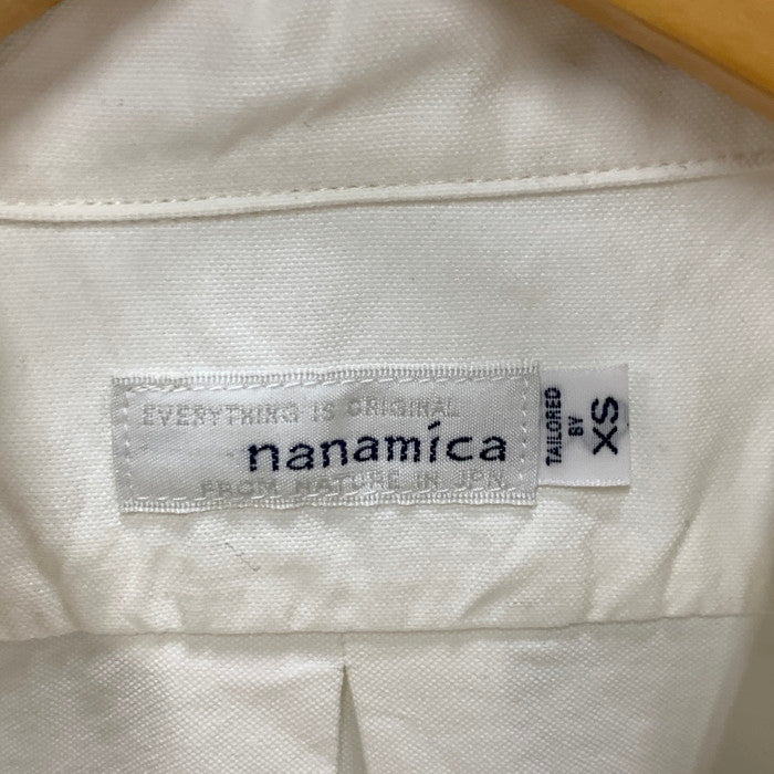 【中古品】【メンズ】 nanamica ナナミカ 長袖シャツ トップス ブランド 古着 144-240505-gm-16-fuz サイズ：XS カラー：ホワイト 万代Net店