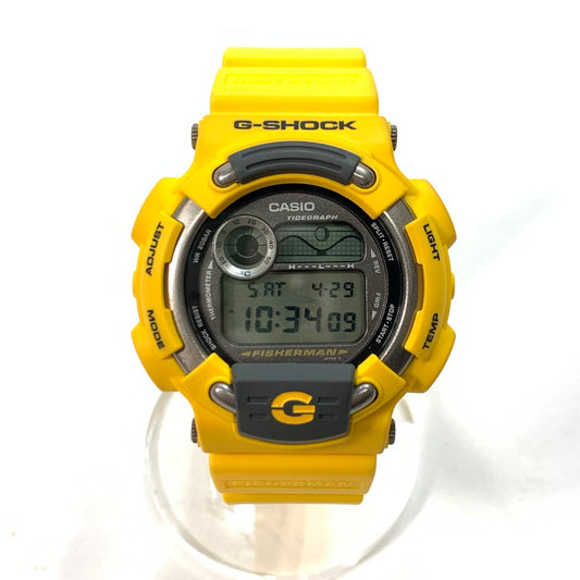 【中古品】【メンズ】 G-SHOCK ジーショック DW-8600YJ-9T FISHERMAN フィッシャーマン 腕時計 196-240429-gm-41-fuz カラー：イエロー 万代Net店