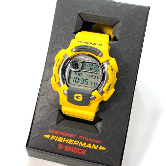 【中古品】【メンズ】 G-SHOCK ジーショック DW-8600YJ-9T FISHERMAN フィッシャーマン 腕時計 196-240429-gm-41-fuz カラー：イエロー 万代Net店