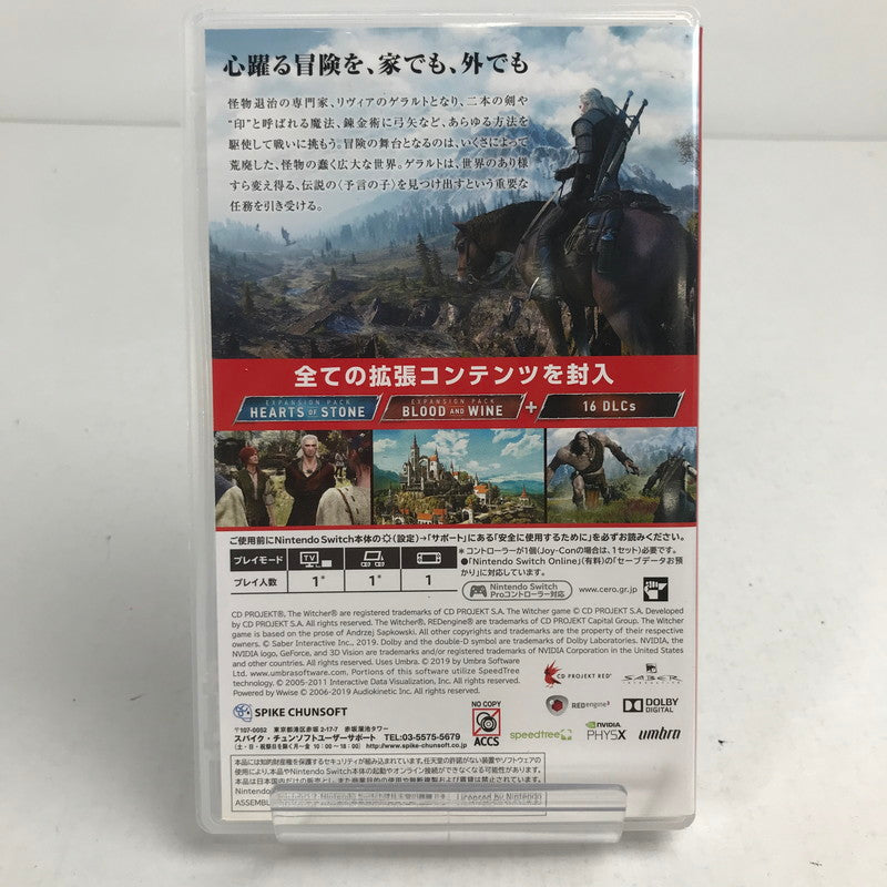 【中古美品】 ウィッチャー3 ワイルドハント コンプリートエディション Nintendo Switch ニンテンドースイッチ ゲームソフト 動作確認済 [CERO区分_Z / 18歳以上対象] 260611-io-29-fuz 万代Net店