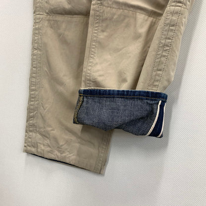 【中古品】【メンズ】 ミハラヤスヒロ 切替クロップドパンツ ボトムス ブランド 古着 151-240512-gm-22-fuz サイズ：46 カラー：ベージュ 万代Net店