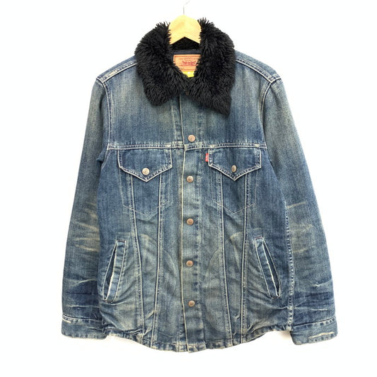 【中古品】【メンズ】 Levi's リーバイス 70807 襟ボア デニムジャケット アウター ブランド 古着 145-241005-gm-40-fuz サイズ：M カラー：インディゴ 万代Net店