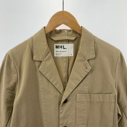 【中古品】【レディース】  MHL MARGARET HOWELL マーガレットハウエル コットンショップコート ロングコート ジャケット 169-250505-nm-04-fuz サイズ：2 カラー：ベージュ 万代Net店