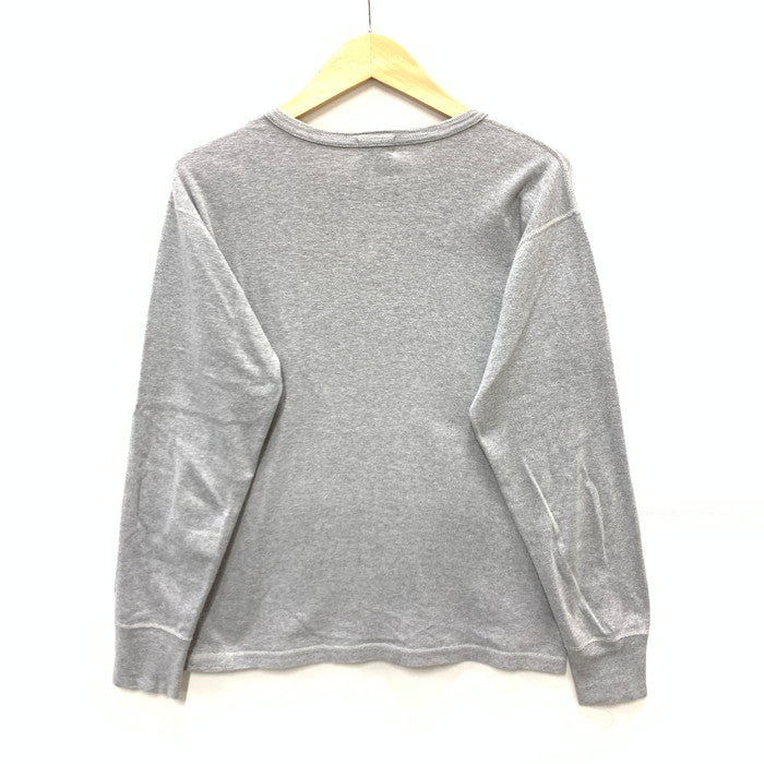【中古品】【メンズ】 R.J.B アールジェイビー ヘンリーネック長袖Tシャツ カットソー トップス ブランド 古着 145-240519-gm-31-fuz サイズ：38 カラー：グレー 万代Net店