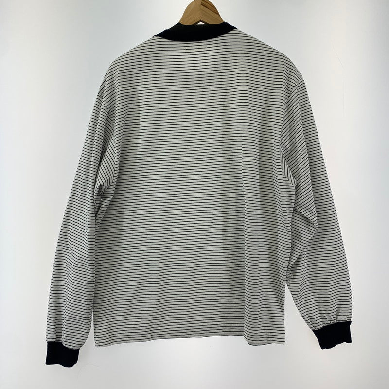 【中古品】【メンズ】 UNIVERSAL PRODUCTS ユニバーサルプロダクツ 21FW ORIGINAL BORDER LS T-SHIRTS オリジナル ボーダー Tシャツ 140-240520-st-9-fuz サイズ：2 カラー：ホワイト 万代Net店